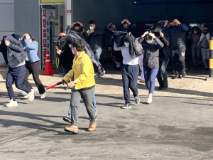 포항, 다중이용시설 지진 대피 ㆍ합동 소방훈련