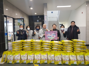 상림정사, 포항 장량동에 이웃돕기 쌀 100포 기증