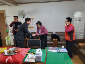 서동주 상주시 함창읍장, 경로당 37곳 방문