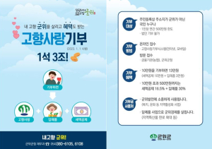 군위군 고향사랑기부제 ‘너도 나도 동참’