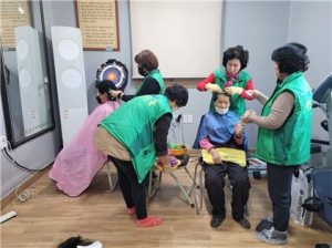 안동시 남후면 새마을 부녀회, 찾아가는 미용봉사