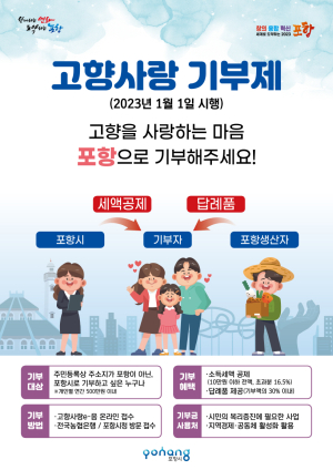 포항 향한 ‘고향사랑 기부제’ 뜨거운 관심
