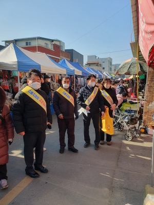 상주 외남면, 설 명절 맞이 공무원 전통시장 장보기