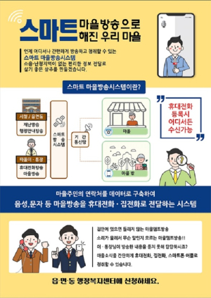 상주 ‘스마트마을방송시스템’ 눈에띄네