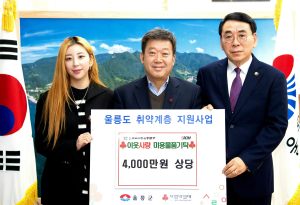 독도사랑운동본부, 울릉군에 미용용품 전달