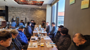 한상호 포항시 북구청장, 제설작업 도로보수실무원 격려