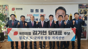 국민의힘 칠곡군 도ㆍ군의원, 김기현 후보 지지선언