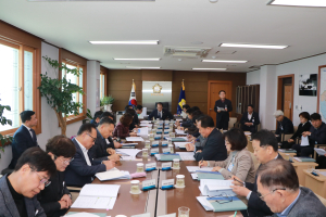 청도군의회, 3월 정례간담회 가져
