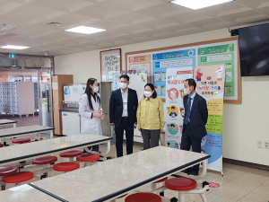 군위교육지원청, 새 학기 방역 준비 상황 확인