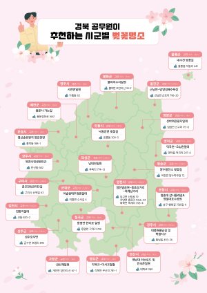경북도 “봄기운 가득한 벚꽃명소서 행복한 추억 만들어요”