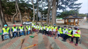 울진 후포면, 노인일자리ㆍ장애인일자리 어르신 대상 산불발생 방지 홍보활동