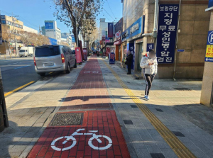 대구 동구청, 동촌로 분리형 자전거도로 설치