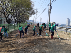 포항시 연일읍 새마을부녀회, 꽃동산 조성