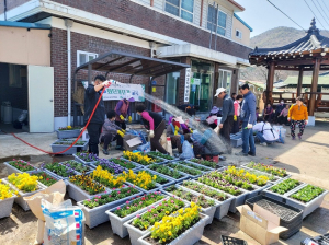 상주시 “주민들 함께 담벼락 화단 가꿔요”