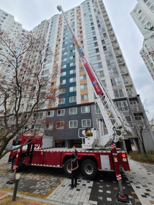경주소방서, 고층건축물 현지적응 소방훈련 실시