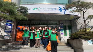대구 동구 신천3동 자율방재단, 봄맞이 환경정비 실시