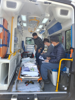 포항시 남·북구보건소, 의료기관 구급 차량 일제 점검 실시