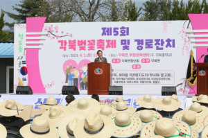 청도 각북면 벚꽃축제ㆍ경로잔치 벌였네~