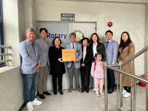 봉화로타리클럽 ‘치매극복 선도 단체’ 현판식