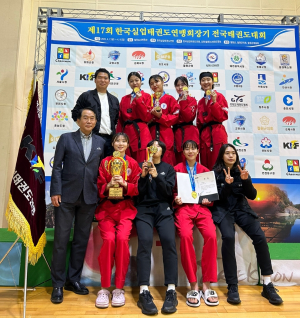 수성구 여자태권도선수단, 전국태권도대회서 단체전 4연패