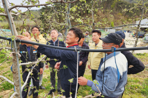 윤경희 청송군수 “빠른 개화…과수 저온피해 조심”