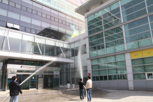 경북테크노파크, 화재 발생 상황 대비 소방훈련
