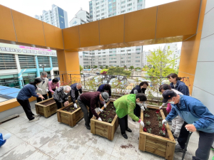 포항시 북구치매안심센터, 힐링 텃밭 운영