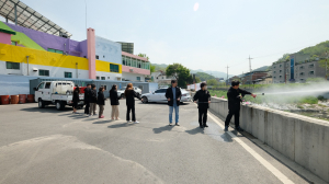 김천시 대항면, ‘기계화 산불 진화훈련’ 실시