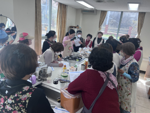 봉화군농기센터, 지역특화 전통 디저트 만들기 ‘인기’