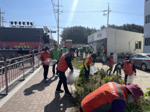 포항시 오천읍, 해병대 문화축제 맞아 환경정화