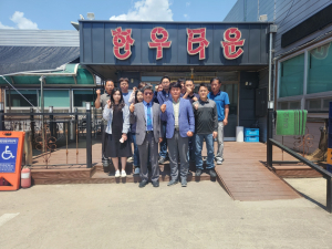 오세준 의성군 안계면 명예면장, 직원 격려