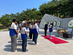 경북 대한적십자사 RCY, 현충일 추념식 봉사