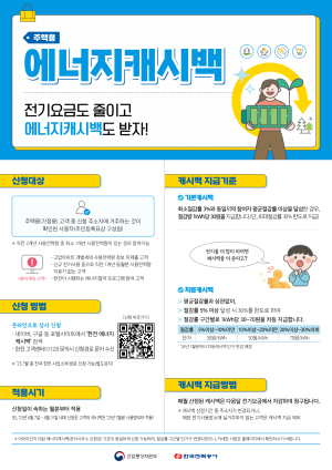 한전 대구본부 “주택용 에너지캐시백 신청하세요”