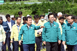 농림축산식품부 장관, 김천 저수지 안전 점검 현장 방문