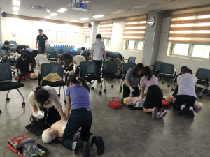 경북교육청정보센터, 전 직원 응급처치 교육 실시