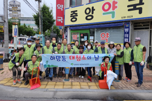 영주시 하망동 통장협의회, 집중호우 대비 우수맨홀 정비