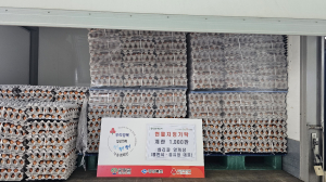 군위 십리골 양계장, 소외계층 위한 계란 1천판 기탁