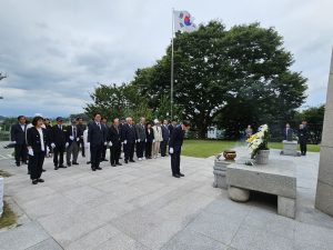 청도군 충혼탑에서 경북보훈단체협의회 참배 행사 거행