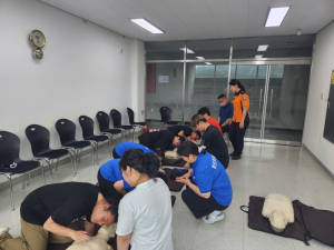 포항남부소방서, 여름철 물놀이장 개장 따른 응급처치교육
