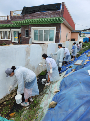 포항 항도중학교, 다무포하얀마을 페인팅 봉사
