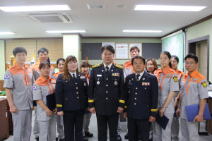 칠곡소방서, 신임 의용소방대원 임명식 개최