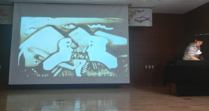 경북도교육청정보센터, 개그맨 임혁필 ‘샌드아트 공연’