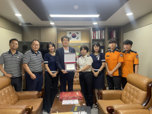 대구강서소방서, 우리마을 생명지킴이 안전가게 인증패 전달
