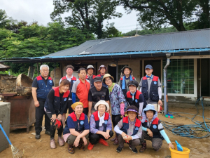 자유총연맹 봉화군지회, 수해복구 활동