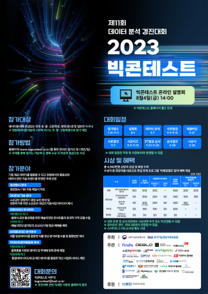 NIA, 데이터 신기술 시대를 대변하는 ‘빅콘테스트’ 개최