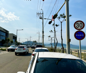 포항 용한리 해수욕장 ‘불법주차’ 골머리