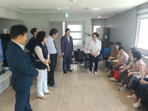 수성구 만촌3동 희망나눔위, 건강한 여름나기 공설경로당 위문