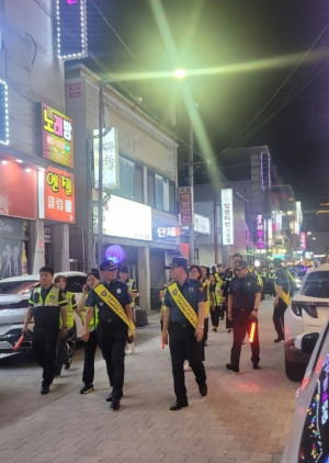 안동署, 강력범죄 예방 위한 합동순찰