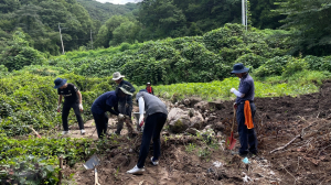 문경교육지원청, 수해복구 작업에 ‘구슬땀’