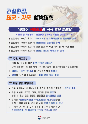대구서부지청, 태풍ㆍ폭염 대응 일제 현장점검